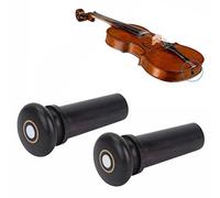Eminchu 2 Pezzi Squisiti Puntelli per Violino in Legno di Giuggiola, Robusti Accessori per Strumenti Musicali per gli Amanti del Violino (Nero con occhi di pesce)