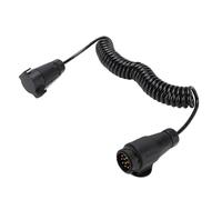 Eminchu Adattatore Universale per Rimorchio da 13 Pin a 7 Pin, Prolunga per Cablaggio Durevole del Rimorchio, Adatta per Cavo per, Metallo + Plastica