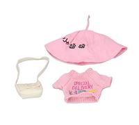 Eminchu Anatra Peluche Vestiti Simpatico Vestito Giallo per il Gioco dei Bambini, Materiale Lavabile per la Pelle, Set da 3 Pezzi (Scrivo)