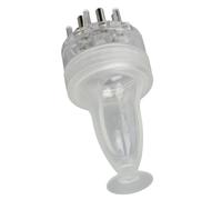 Eminchu Applicatore per Cuoio Capelluto, Pettine, Trasparente, a Tenuta Stagna, Applicatore per la Crescita dei Capelli 3 Ml, per Capelli Diradati per Uomini e Donne (Bianco trasparente)
