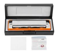 Eminchu Armonica Blues Professionale a Bocca per Principianti con Corpo in Resina ABS e Suono Meraviglioso (ORANGE)