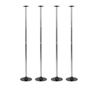 Eminchu Aste Supporto Barca Acciaio Inox 15-54in Regolabili 300lbs | Palo di Supporto Regolabile per Copertura Barca, Acciaio Inossidabile, 16 Pali per Scafo Pontoon V, Drenaggio Impermeabile