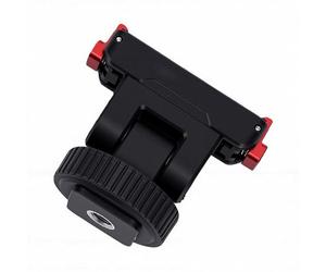 Eminchu Base Adattatore Magnetica per Slitta Fredda, Composito in Lega di Alluminio con Rotazione Regolabile a 180° e Filettatura da 1/4 di Pollice, per Action Cam 360°