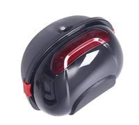 Eminchu Baule Posteriore per Moto, Baule Impermeabile di Grande capacità per Scooter e Motocicli, Materiale ABS Resistente (BLACK)