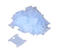 Eminchu Bobina di Filo Interdentale in Plastica da 200 Pezzi, Organizer per Bobine di Filo con Trama Opaca Trasparente, per Riporre da Cucito, Artigianato Fai da Te per la Casa (BLUE)