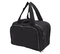 Eminchu Borsa Toilette Viaggio, Organizer per Cosmetici a 4 Scomparti di Grande capacità, Borsa per il Trucco con Separazione dall'umido e dall'asciutto con Tasca in PVC, Ideale per Donne, (BLACK)