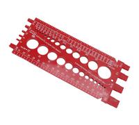 Eminchu Calibro per Filettatura Dado, Identificatore della Dimensione del Dado in Plastica Altamente Accurato, Strumento di Misurazione Portatile per Viti con Marcature Chiare, Ideale per Riparazioni