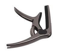Eminchu Capotasto per Chitarra in Metallo con Porta Plettro per Basso Elettrico Acustico Ukulele e Mandolino Adatto a Tutti gli Stili Musicali e Strumenti a Corda (nichelato nero)