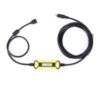 Eminchu Cavo di Programmazione PLC USB SC09 FX 2,5 M, per Cavo Serie FX FX1S 1N 2N 3U, Indicatore LED Integrato Magnetico in PVC Morbido, Ideale per Uso Industriale