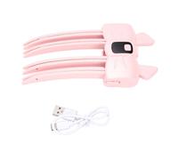 Eminchu Clip di Sollevamento Radice Riscaldata, Due Temperature, Ricarica | Volume dei Capelli, Ciocche Fini, Ciocche Grosse, Plastica ABS, Design a Quattro Griffe, Display Digitale, Uso Portatile