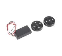 Eminchu Controller Al Volante Bluetooth Wireless Guida con Controllo di Precisione della Retroilluminazione Morbida per Auto (10 pulsanti)