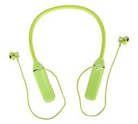 Eminchu Cuffie Bluetooth con Archetto da Collo Display di Alimentazione a LED con Auricolari Magnetici per Sport Ed Esercizi, Design Ergonomico, Impermeabile, Batteria da 500 MAh (GREEN)