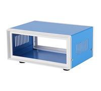 Eminchu Custodia in Metallo Blu Scatola di Giunzione Fai-da-te Durezza Elevata Durevole per Scatola di Controllo Armadietto Strumenti di Distribuzione Uso Interno Plastica + Ferro 6,69 X 5,12 X 3,15