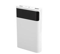 Eminchu Custodia per Batteria in ABS Kit Fai da Te per Ricarica Rapida Portatile Power Bank per Telefoni Cellulari Batteria 4 X Nera (WHITE)