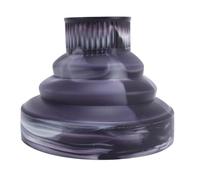 Eminchu Diffusore per Capelli Pieghevole Distribuzione Uniforme del Attacco per Asciugacapelli Portatile per Riccioli Senza Effetto Materiale Siliconico 1 Pezzo (inchiostro nero)