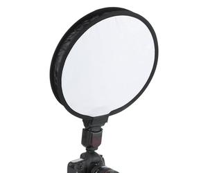 Eminchu Diffusore Softbox Rotondo Portatile per Luce Flash della Fotocamera, Elimina le Ombre Dure, Ampiamente Usato, Design Pieghevole per un Facile Trasporto, per Studio Fotografico