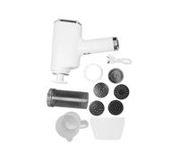 Eminchu Eminchu Macchina per Pasta Elettrica 5 in 1, Macchina per Pasta Portatile, Pressa Automatica per in Acciaio Inossidabile con Stampo e Utensili da Taglio, Ideale per Spaghetti Fatti in Casa,