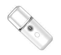 Eminchu Eminchu Nano Nebulizzatore Viso Umidificatore Portatile Mini USB Viso Acqua per L'idratazione, Adatto per Moglie Figlia, Materiale ABS (PINK) (WHITE)