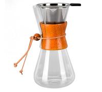 Eminchu Gocciolatore per caffè Versato, Caffettiera Classica in Vetro Termico, Strumento di Preparazione Professionale da 550 Ml, Ideale per Casa, Ufficio e Caffetteria