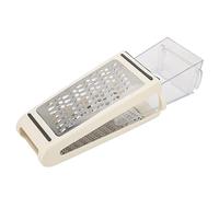 Eminchu Grattugia per Formaggio Contenitore 2 Scale Grattugie Grossolane Fini ABS Materiale PS Trituratore per Formaggio Grattugia per Alimenti 8,7x5,3x3,3 Pollici