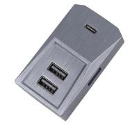 Eminchu Hub USB per Vano Portaoggetti Adatto per Y, Adattatore Multiporta con Trasmissione Stabile, Comoda Docking Station per Auto per Uso Quotidiano, Materiale PC, 1 unità