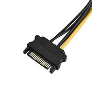 Eminchu Il Conveniente Cavo di Alimentazione PCI-E da a 15 Pin a 8 Pin Migliora la Corrente della Scheda Video, Soluzione Perfetta per PC con Connessione Singola, Lunghezza 15,7", Compatibile con (#3)