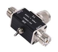 Eminchu Interruttore per Antenna Coassiale a 2 Vie Robusto Interruttore Coassiale da 100 W con Protezione per YouKits Struttura in Alluminio