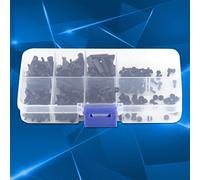 Eminchu Kit Assortimento di Dadi e Distanziatori per Colonne Esagonali in Nylon per Montaggio su PCB, Durevole Ed Ecologico, 250 Pezzi Maschio Femmina M2 M3 (Modello M2 a passaggio singolo C)