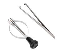 Eminchu Kit di Strumenti per Pressare a Mano per Orologi, 2 Pezzi in Acciaio Resistente e Plastica per la Rimozione Manuale di Precisione degli Orologiai