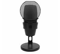 Eminchu Microfono a Condensatore USB Controllo Guadagno Volume Interfaccia Tipo C Scheda Audio HiFi Integrata per Podcasting e Streaming Live Modello Electron M9 (BLACK)