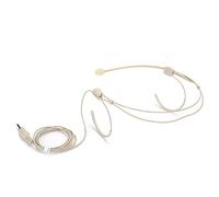 Eminchu Microfono Binaurale Jack da 3,5 Mm Beige per Trasmettitore da Tasca, Suono a Condensatore Professionale per Docenti, 58 G, Omnidirezionale