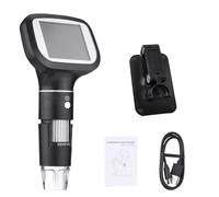Eminchu Microscopio Digitale Portatile Portatile con Schermo a Colori da 2,4 Pollici per Scopi Educativi Ed Esperimenti Scientifici per Bambini
