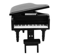 Eminchu Mini Set di a Coda per Casa delle Bambole in Legno Squisitamente Realizzato per la Decorazione della Casa delle Bambole in Scala 1:12 e gli Amanti delle (BLACK)