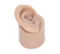 Eminchu Modello di Piercing All'orecchio in Silicone Strumento di Pratica Flessibile e Morbido per Piercing per Principianti Colore della Pelle Scura 1 unità (Giusto)