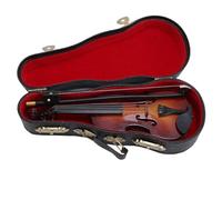 Eminchu Modello Mini Violino, Ornamento Decorativo in Tiglio da 14 Cm con Supporto e Confezione Regalo, per L'arredamento della Sala da Musica della Scrivania di Casa e Ufficio