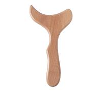 Eminchu Paletta per Massaggio Professionale per Drenaggio Linfatico in Legno 11,4x6,3x0,7 Pollici, Strumento Gua Sha Liscio per Scolpire il Corpo, Strumento per Massaggio in Legno di Faggio con