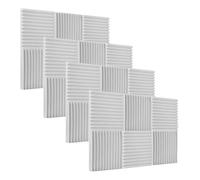 Eminchu Pannelli in Schiuma da Studio da 12 Pezzi, Spugna Assorbente Isolante Acustico, Pannelli Ignifughi Ad Alta densità per la Riduzione dell'eco del Riverbero, Ideali per Studi di Registrazione