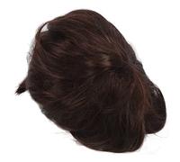 Eminchu Parrucca Corta Ondulata Ragazzo Capelli Sintetici Marrone Scuro Perfetta per la Vita Quotidiana e Halloween 1 unità