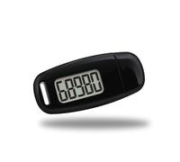 Eminchu Pedometro con Sensore 3D Ricaricabile Tramite USB, Contapassi Accurato con Retroilluminazione Blu, Contapassi Compatto con Correzione Errori, Ideale per gli Appassionati di Camminata, Corsa