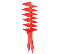 Eminchu Pettine per Capelli a Denti Larghi Uomo per lo Styling, Pettine per Capelli in Plastica retrò con Denti Lisci, per Uomo Leggero, 7,9 X 3,1 X 0,2 Pollici, Ideale per L'uso Quotidiano (rosso)