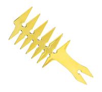 Eminchu Pettine per Capelli a Denti Larghi Uomo per lo Styling, Pettine per Capelli in Plastica retrò con Denti Lisci, per Uomo Leggero, 7,9 X 3,1 X 0,2 Pollici, Ideale per L'uso Quotidiano (GOLD)