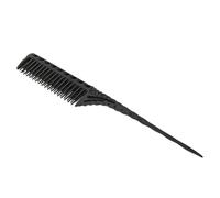 Eminchu Pettine per Capelli Professionale Pettine per Coda Strumento per lo Styling Design Flessibile e Confortevole per Uso in Salone PP Nero 21,7x2,8 Cm (BLACK)