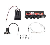 Eminchu Pickup per Chitarra Silenzioso, Pickup Piezoelettrico, Processore di Effetti per Chitarra con Controllo EQ Multidimensionale Ed Effetto Ritardo, Ideale per Chitarre Acustiche e Classiche