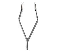 Eminchu Pinzetta per Barra a Molla per Orologi Pratica in Acciaio Inossidabile a Forma di V per Riparatori di Orologi, Ingegneri, 1 Pinzetta Portatile Grigia