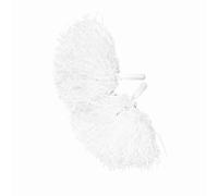 Eminchu Pompon da Cheerleader Pompon Leggeri e Durevoli per Balli di Squadra Cheerleader 2 Pezzi per Spettacoli sul Palco di Riunioni Sportive (White)