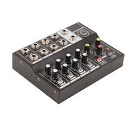 Eminchu Q48 Mixer Stereo Portatile a 8 con Eccellente qualità del Suono per Studio e Podcasting, Struttura in Ferro Resistente