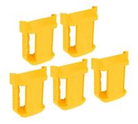 Eminchu Rack di Stoccaggio per Batterie da 5 Pezzi, Staffa di Fissaggio Durevole Al Litio, Mantiene Comodamente le Batterie da 18 V per un Facile Accesso, Plastica ABS, (YELLOW)