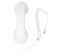 Eminchu Ricevitore Telefonico retrò, Suono Chiaro, Resistente Alle Radiazioni, Multifunzionale, per Casa, Viaggi, Ufficio, ABS 1x (WHITE)