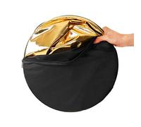 Eminchu Riflettore Fotografico 5 in 1 Multi Disco Portatile Morbido Argento Oro Bianco per Riprese in Interni Ed Esterni (80 cm / 31,5 pollici)