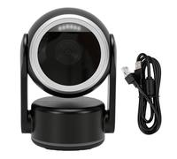 Eminchu Scanner Codice Barre Mani Libere per Supermercato,120fps | Lettura Automatica Con Sensore USB da Scrivania,Legge Qr,Codici 1d 2d,Materiale ABS E PC,Plug & Playr Cassieri,42° Visione